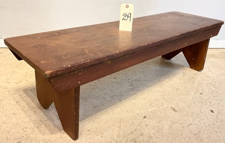 RUSTIC 45" WOODEN BENCH.