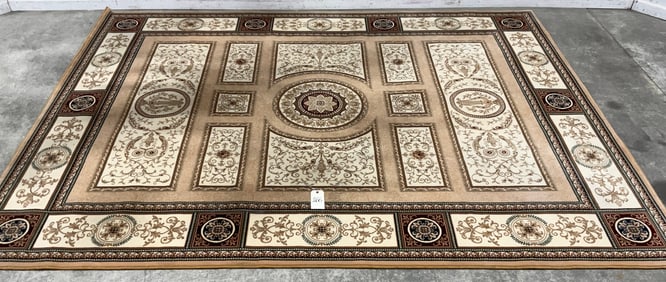 7'10" X 10'2" EMPIRE MACHINE MADE RUG.