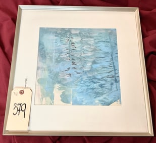 SIGNED SAN SOUCIE 1999 WATERCOLOR ARTWORK IN FRAME.