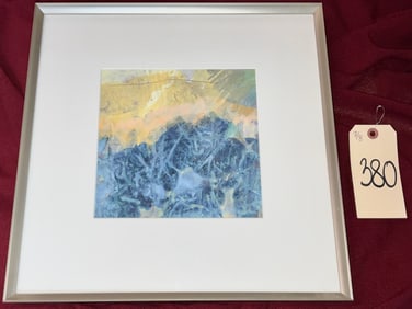 SIGNED SAN SOUCIE WATERCOLOR ARTWORK IN FRAME.