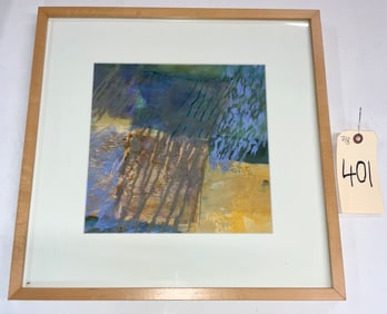 SIGNED SAN SOUCIE WATERCOLOR ARTWORK IN FRAME.