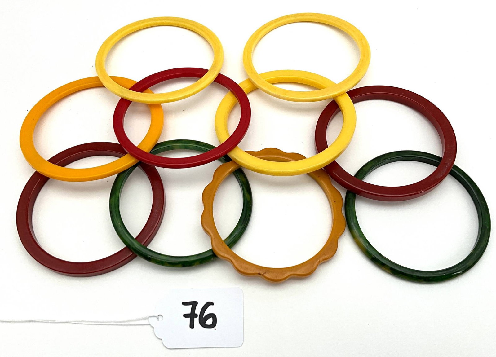 Bakelite Bangles in Multiple Colors (1 of 2)