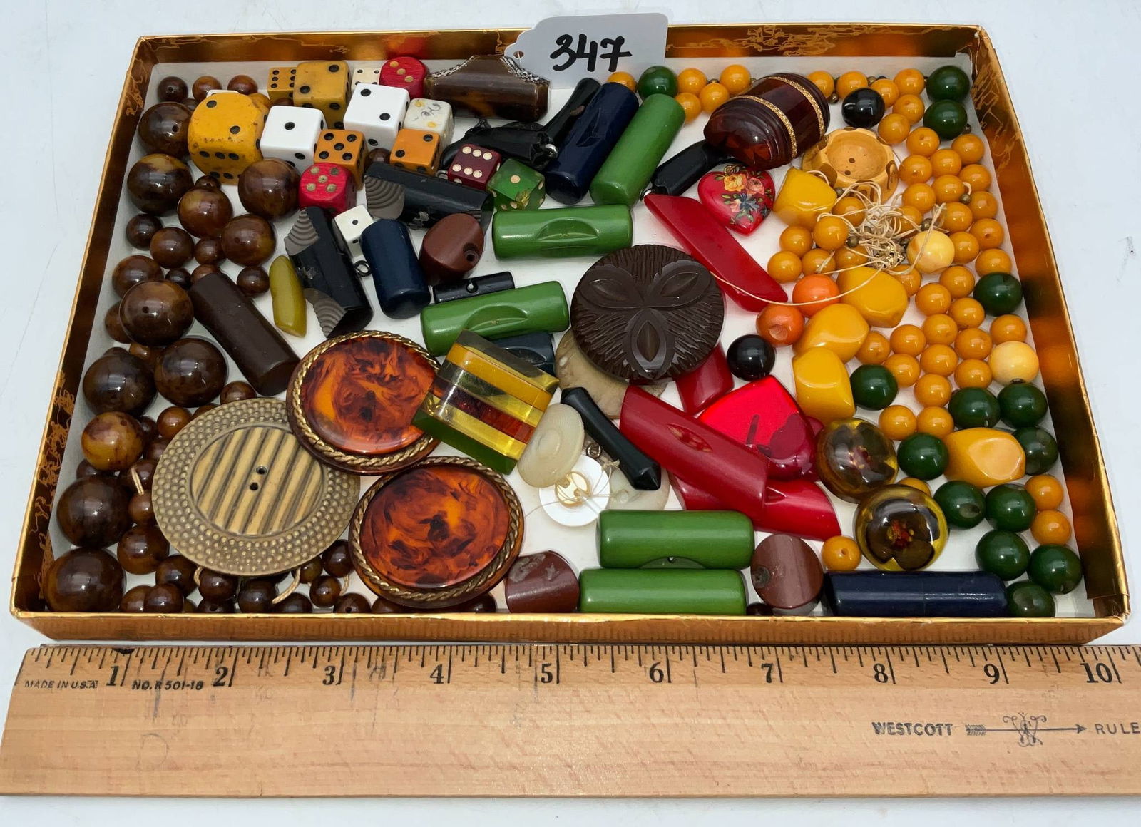 Bakelite and Mixed Media Items in Assorted Shapes and Colors (1 of 2)