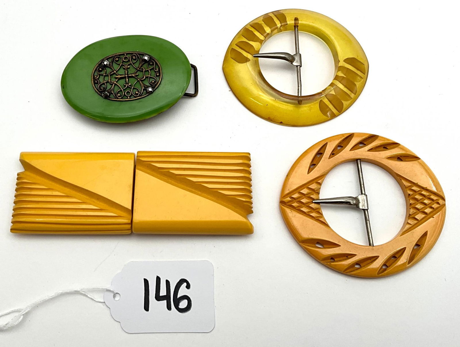 Vintage Bakelite Buckles; Assorted Designs (1 of 3)