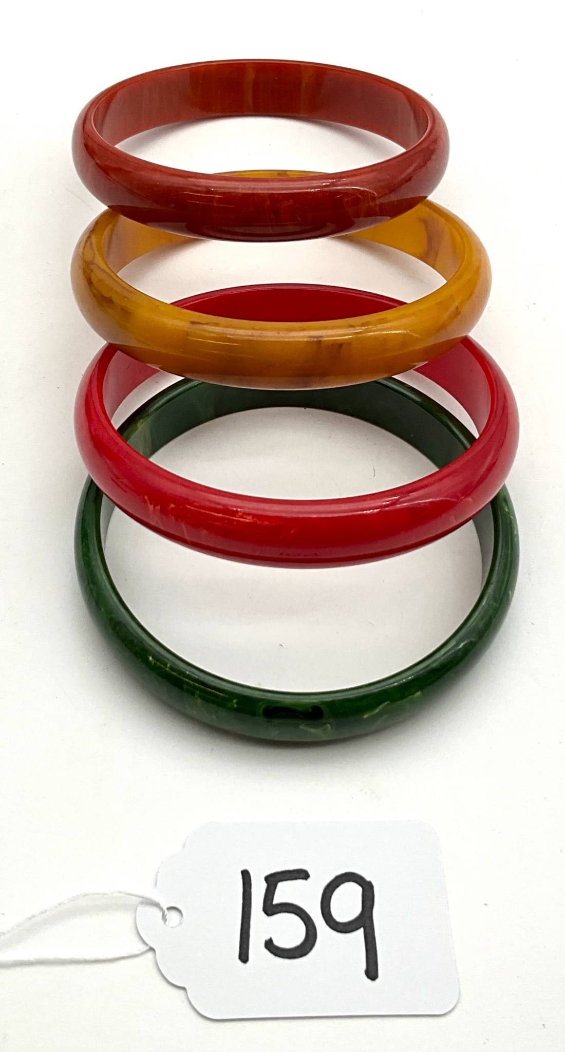 Four Vintage Bakelite Bangles, 2.5-Inch Diameter (1 of 2)