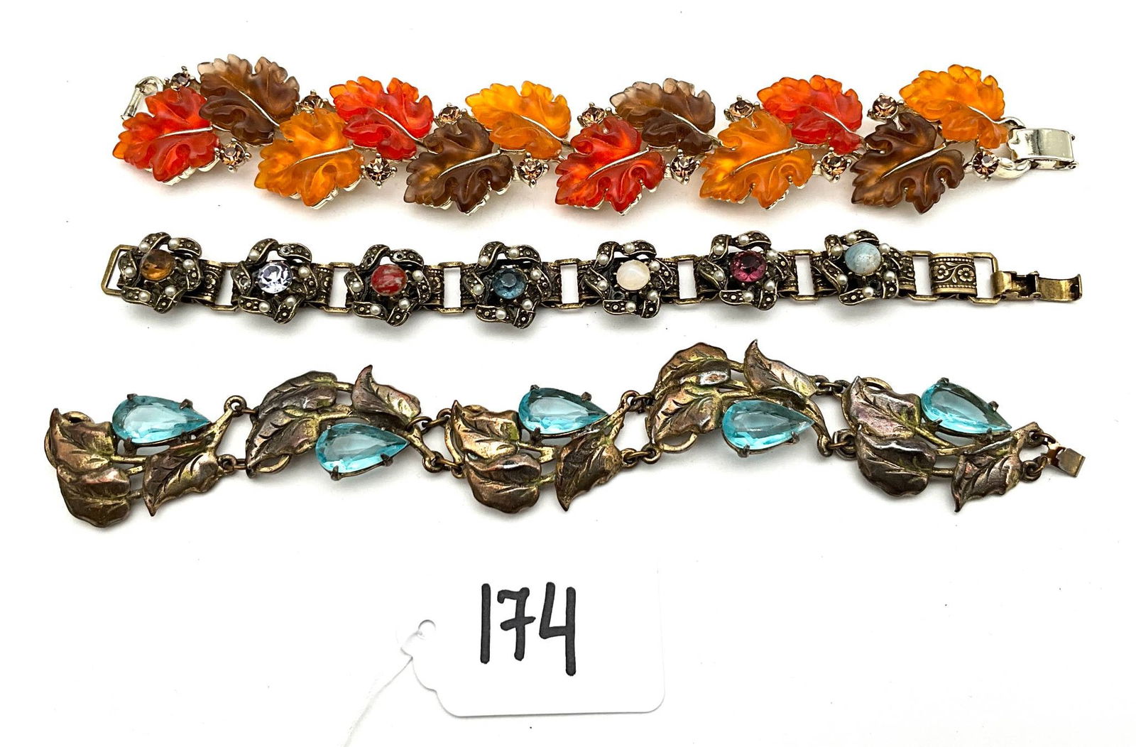 Three Vintage Bracelets Marked Lisner and Others. (1 of 4)