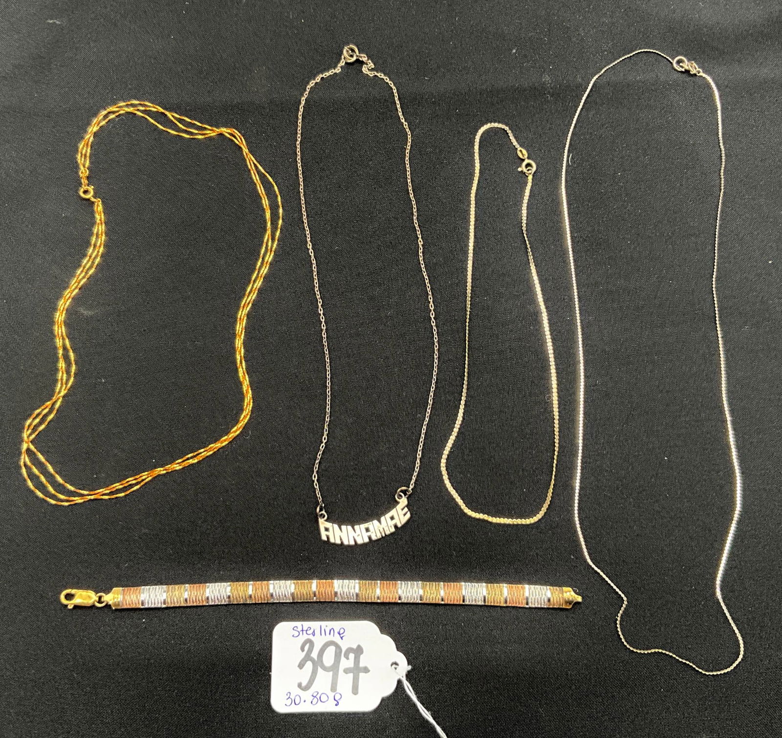 Sterling and Gold-Tone Jewelry Including Necklaces and Bracelet (1 of 2)