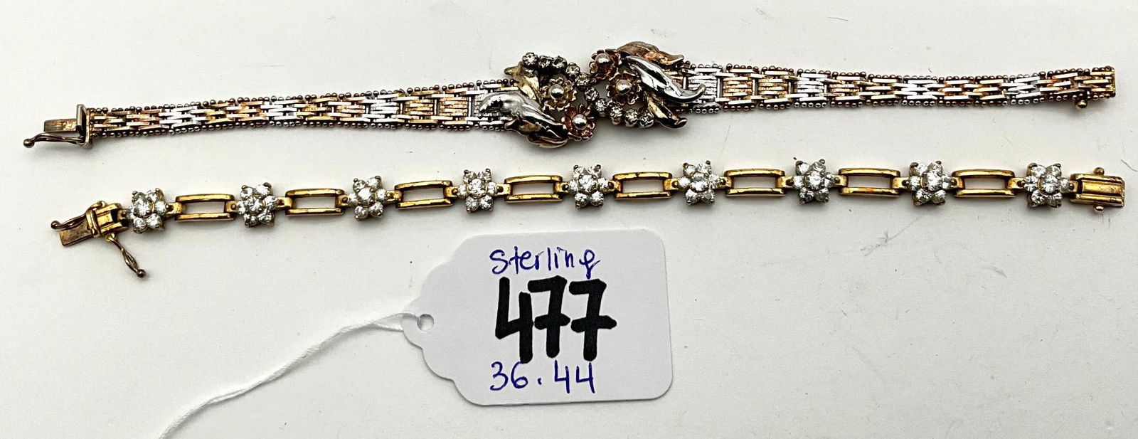 Two Sterling Bracelets, Total Weight 36.44 Grams, One Marked ‘Italy Milor’ (1 of 4)