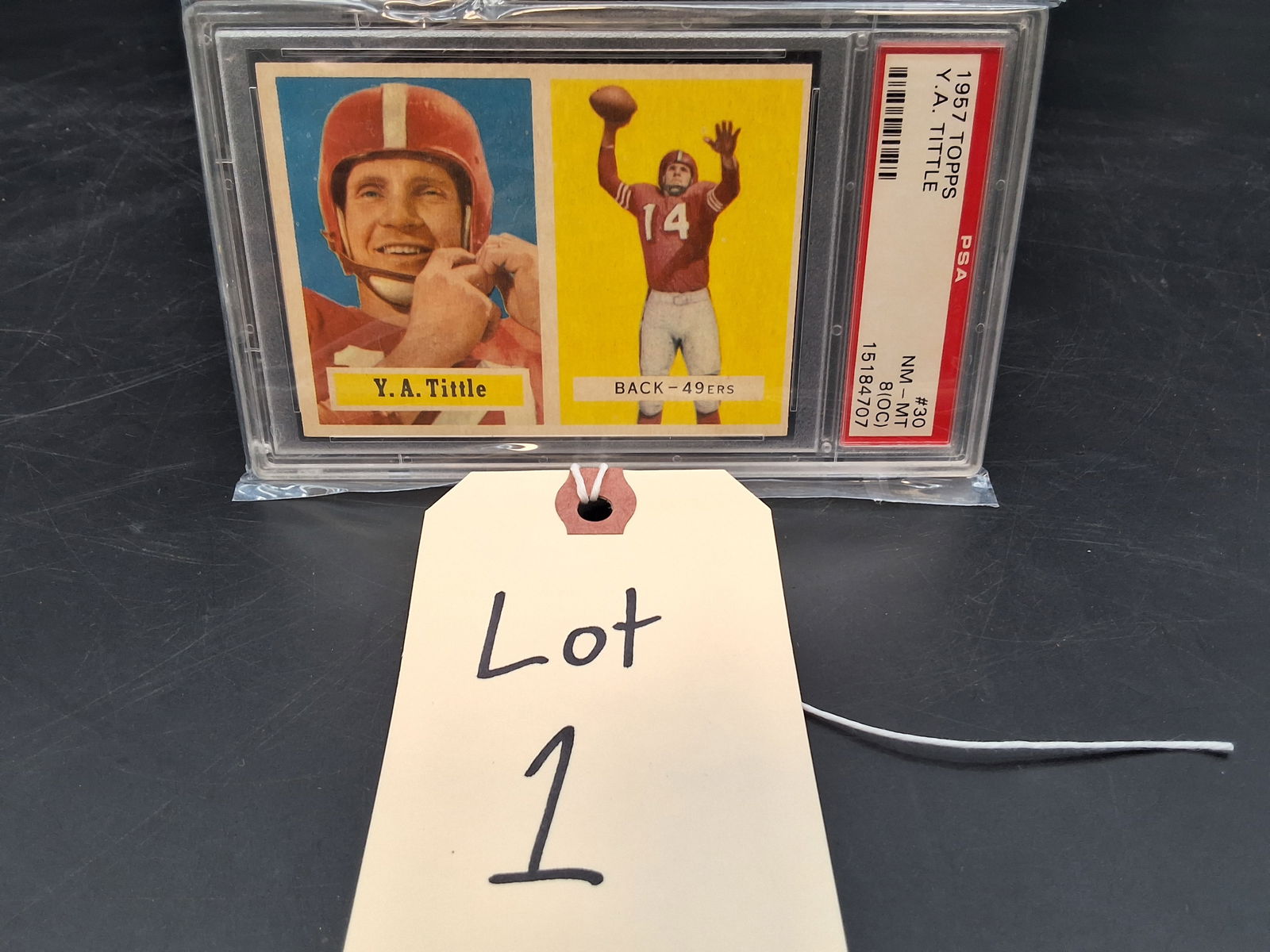 1957 Topps Y.A. Tittle PSA 8 (1 of 3)