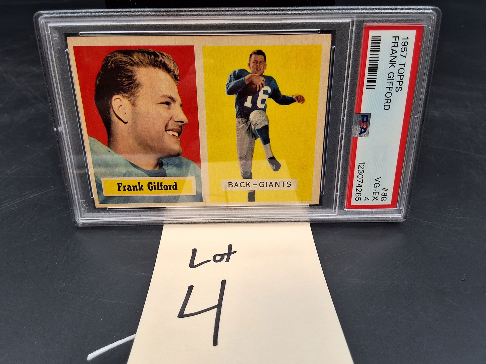 1957 Topps Frank Gifford PSA 4 (1 of 3)