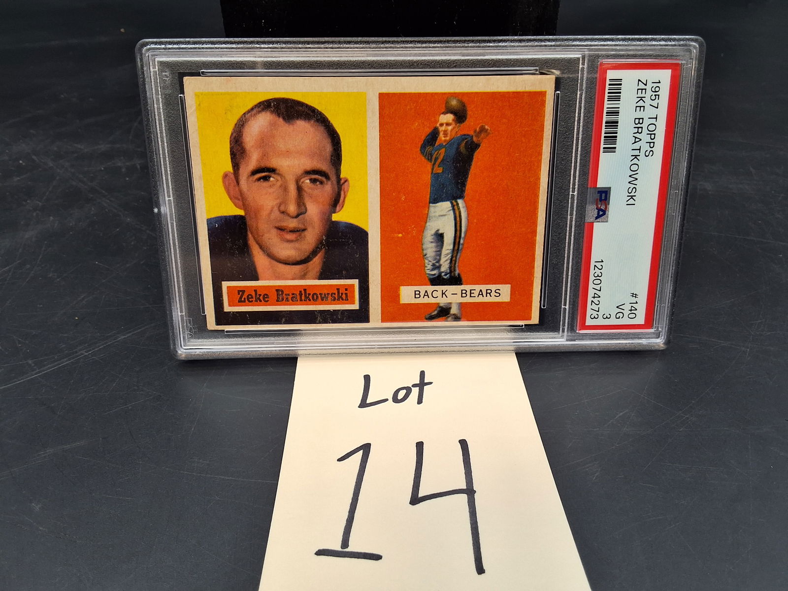 1957 Topps Zeke Bratkowski PSA 3 (1 of 3)