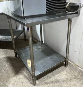 John Boos Commercial Stainless Steel Prep Table, 36 x 30 x 41 Inches