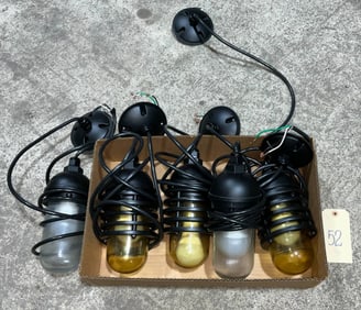 Modern Hardwired Pendant Lights Featuring Glass Shades