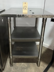 Stainless Steel Commercial Prep Table with Three-Tier Design