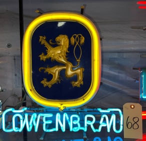 Lowenbrau Neon Beer Sign, 18 x 18 Inches