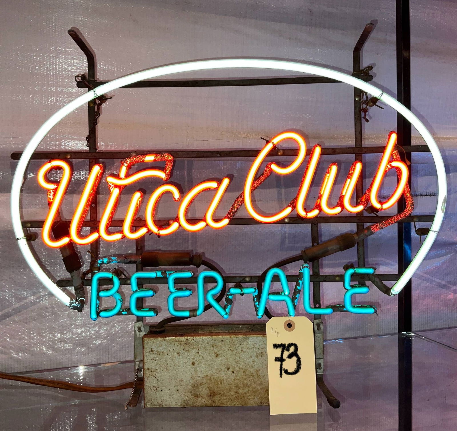 Vintage Utica Club Beer-Ale Neon Sign (24 x 20 Inches Tall) (1 of 1)
