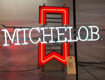 Vintage Michelob Neon Beer Sign, 28 x 20 Inches