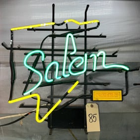 Salem Cigarette Neon Advertising Sign, 23 x 22 Inches