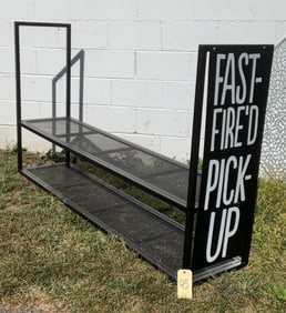 Metal Ceiling-Mounted Pickup Station, 72 x 16 x 42 Inches Tall