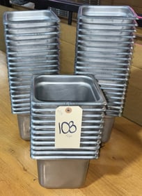 50 Stainless Steel Pans, 7 x 6 x 6 Inches