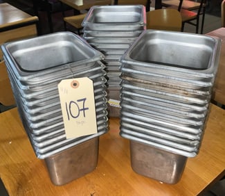 36-Piece Stainless Steel Commercial Kitchen Pans