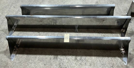 John Boos 3-Piece Commercial Stainless Steel Wall-Mounted Shelves