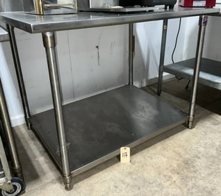 John Boos Stainless Steel Commercial Prep Table, 48 x 36 x 41 in.