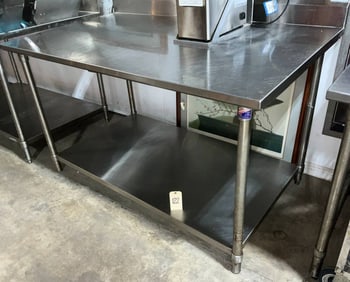 John Boos Commercial Stainless Steel Prep Table, 60 x 36 x 41 Inches Tall