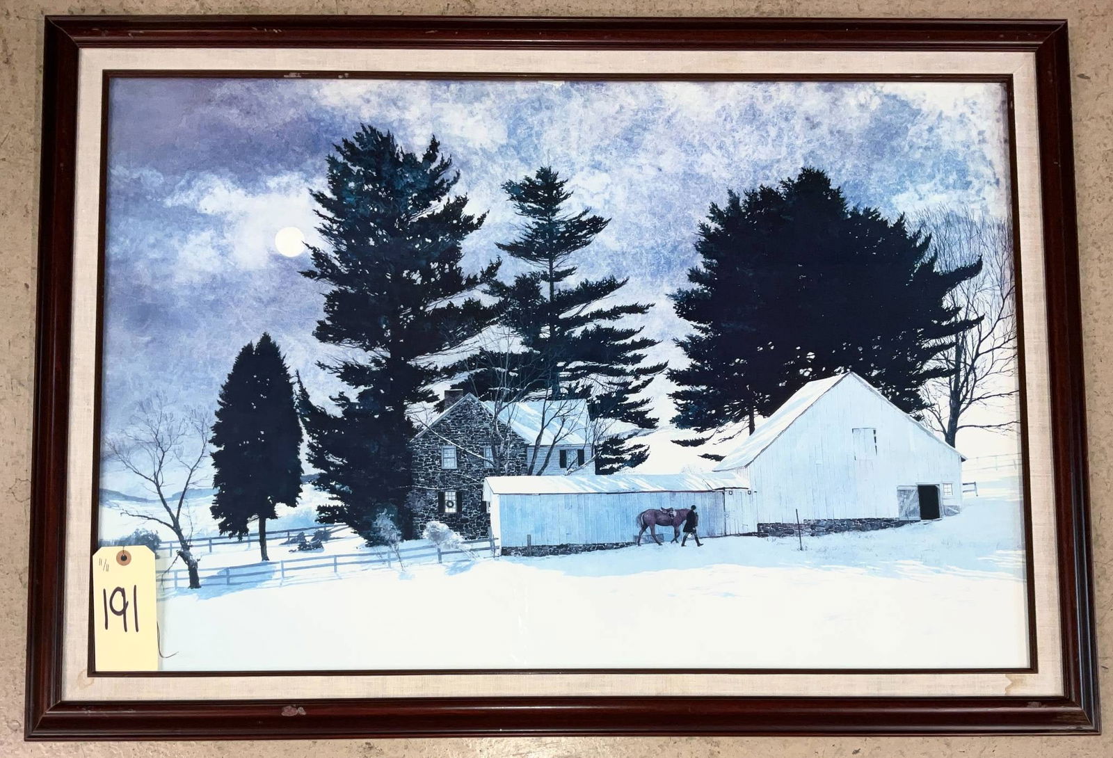 Framed Winter Scene Print, 29 x 41 Inches (1 of 1)
