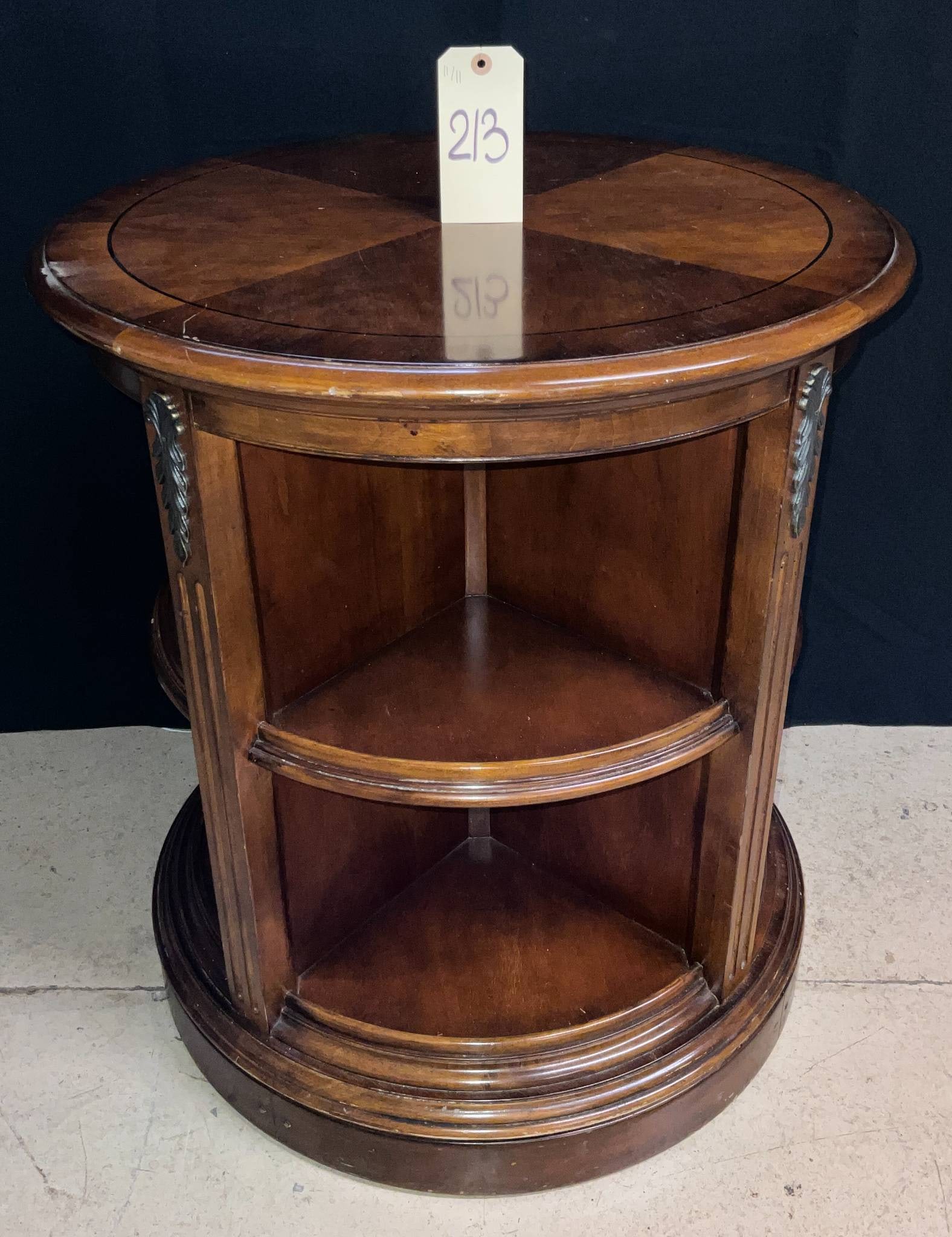 Drexel Heritage Revolving Bookcase, 25-Inch Diameter, 28-Inch Height (1 of 3)