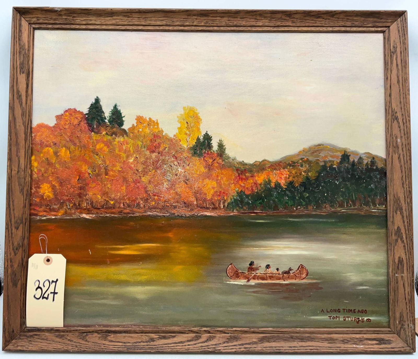 Framed Painting on Canvas Titled ‘A Long Time Ago’ by Tom Sturgis (1 of 2)