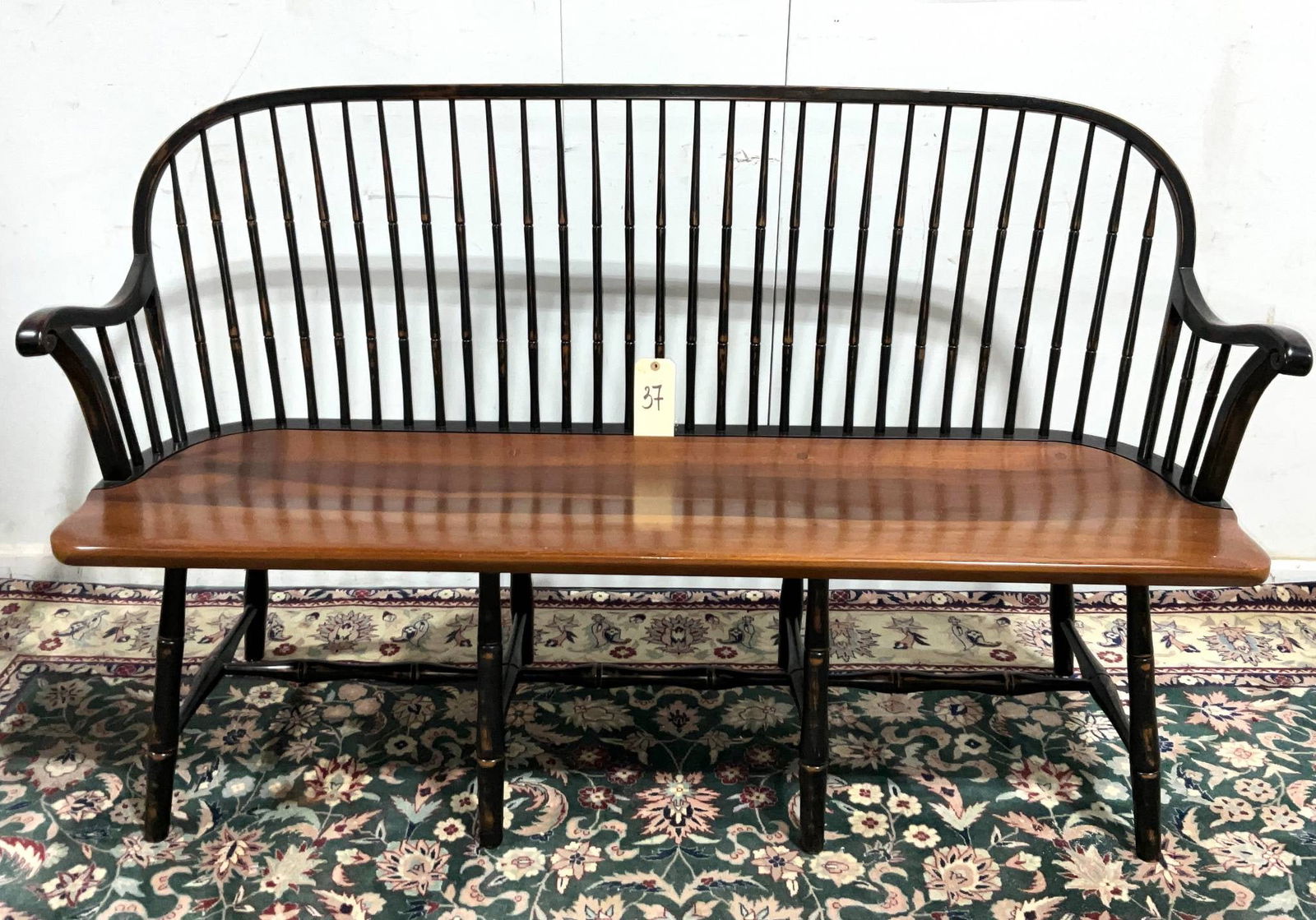 Windsor-Style Settee by Frederick Duckloe & Bros. (1 of 7)