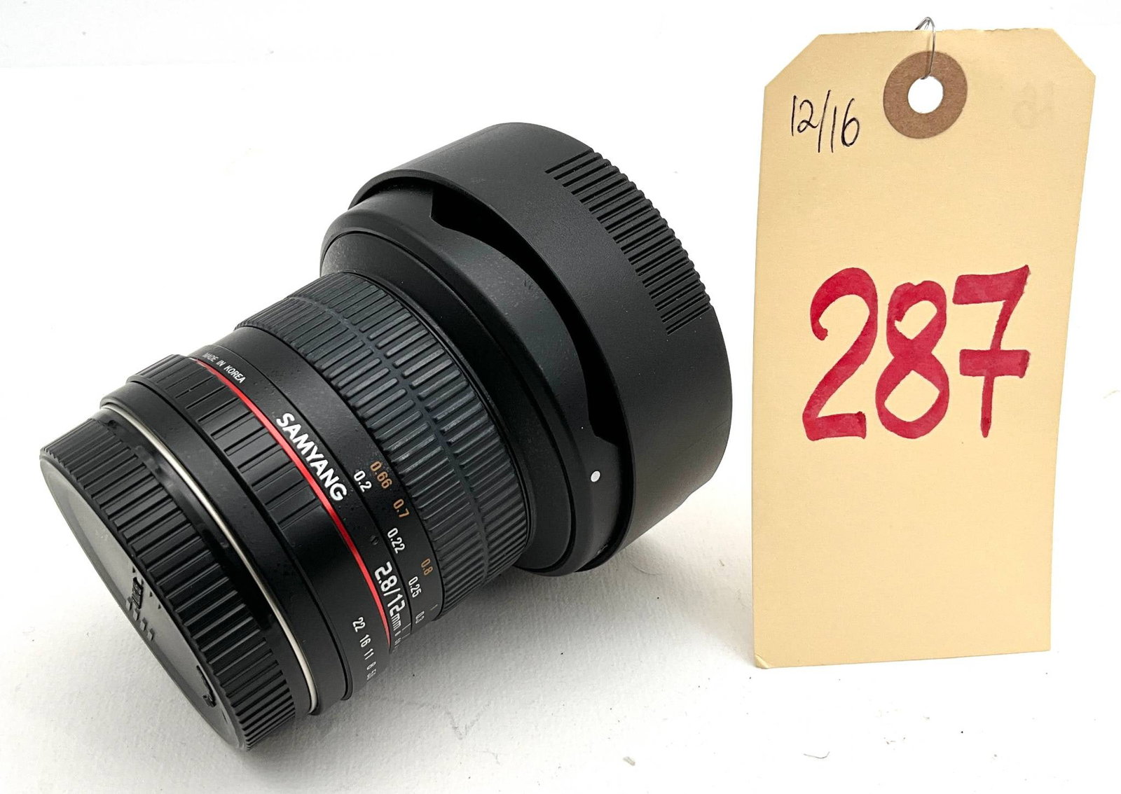 Samyang 2.8-12mm Fish-Eye Lens with Hood and Caps (1 of 6)