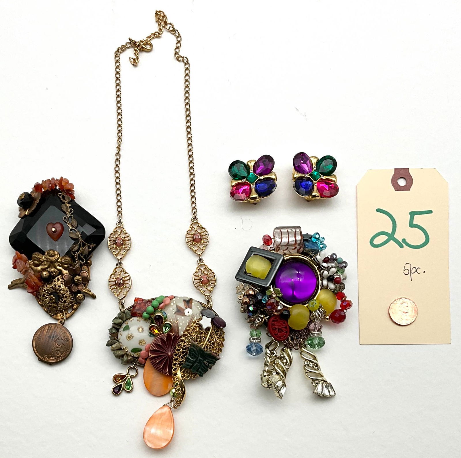 Five-Piece Jewelry Collection Signed by Maker Sarah Jane (1 of 5)