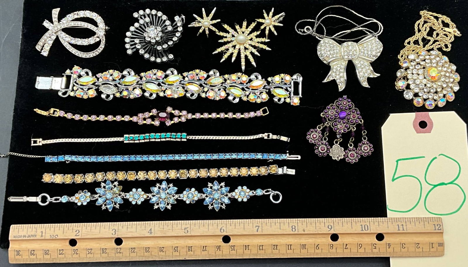 Costume Jewelry Including Brooches, Bracelets, and Pendants (1 of 4)