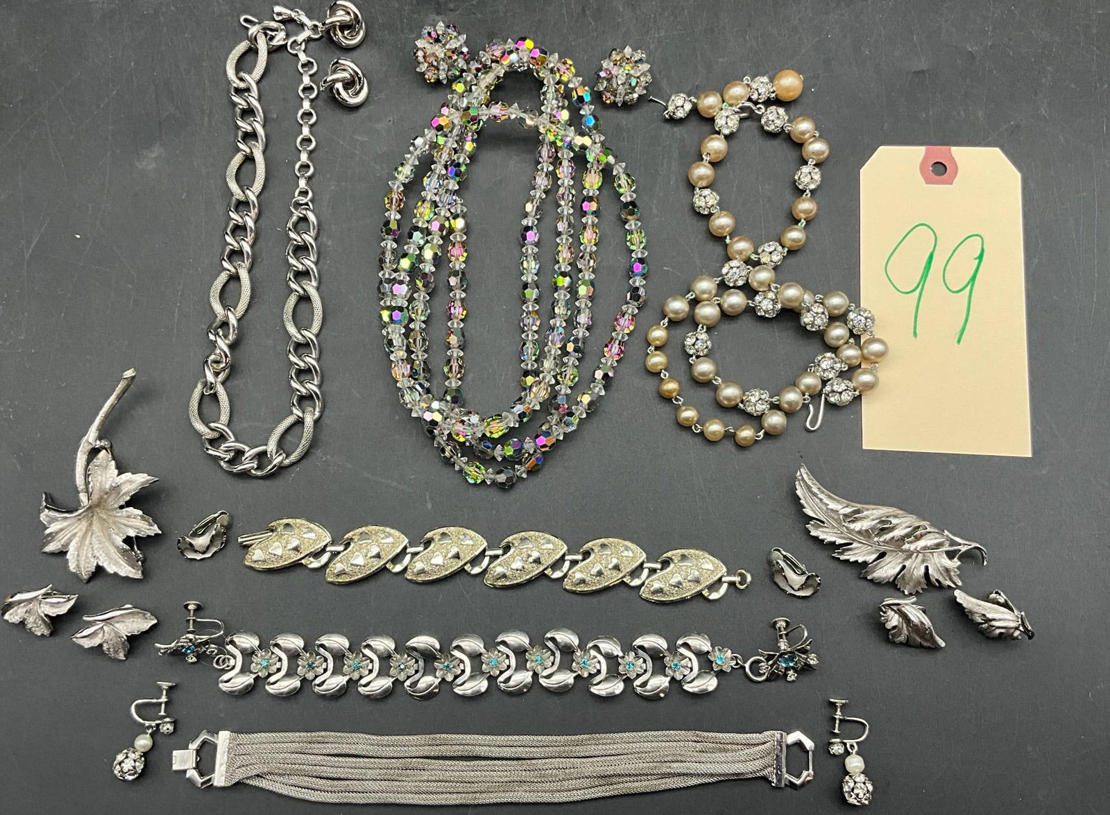 Silver-Toned, Aurora Borealis, and More Jewelry, Including Coro and B.N. (1 of 7)