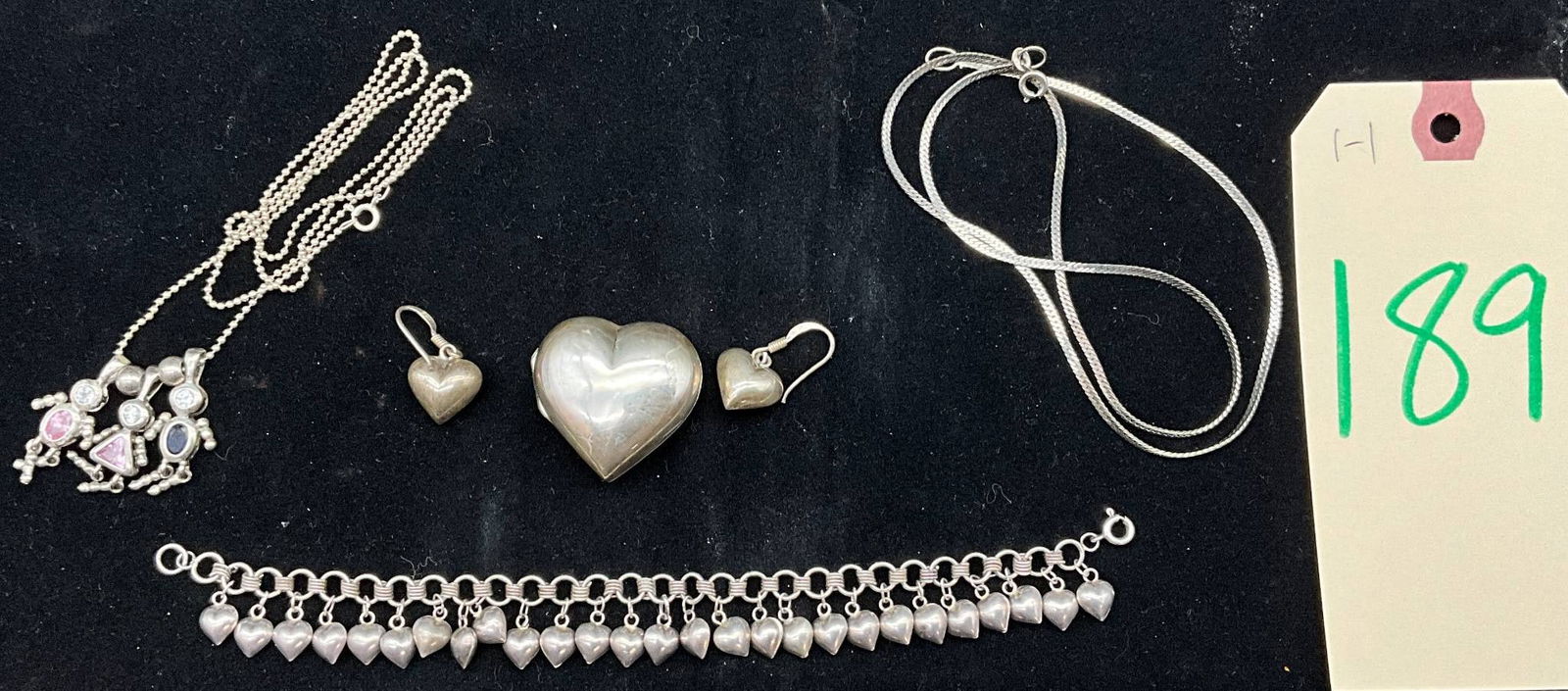 Sterling Silver Jewelry Collection With Necklaces, Earrings, Locket, and Bracelet (1 of 3)