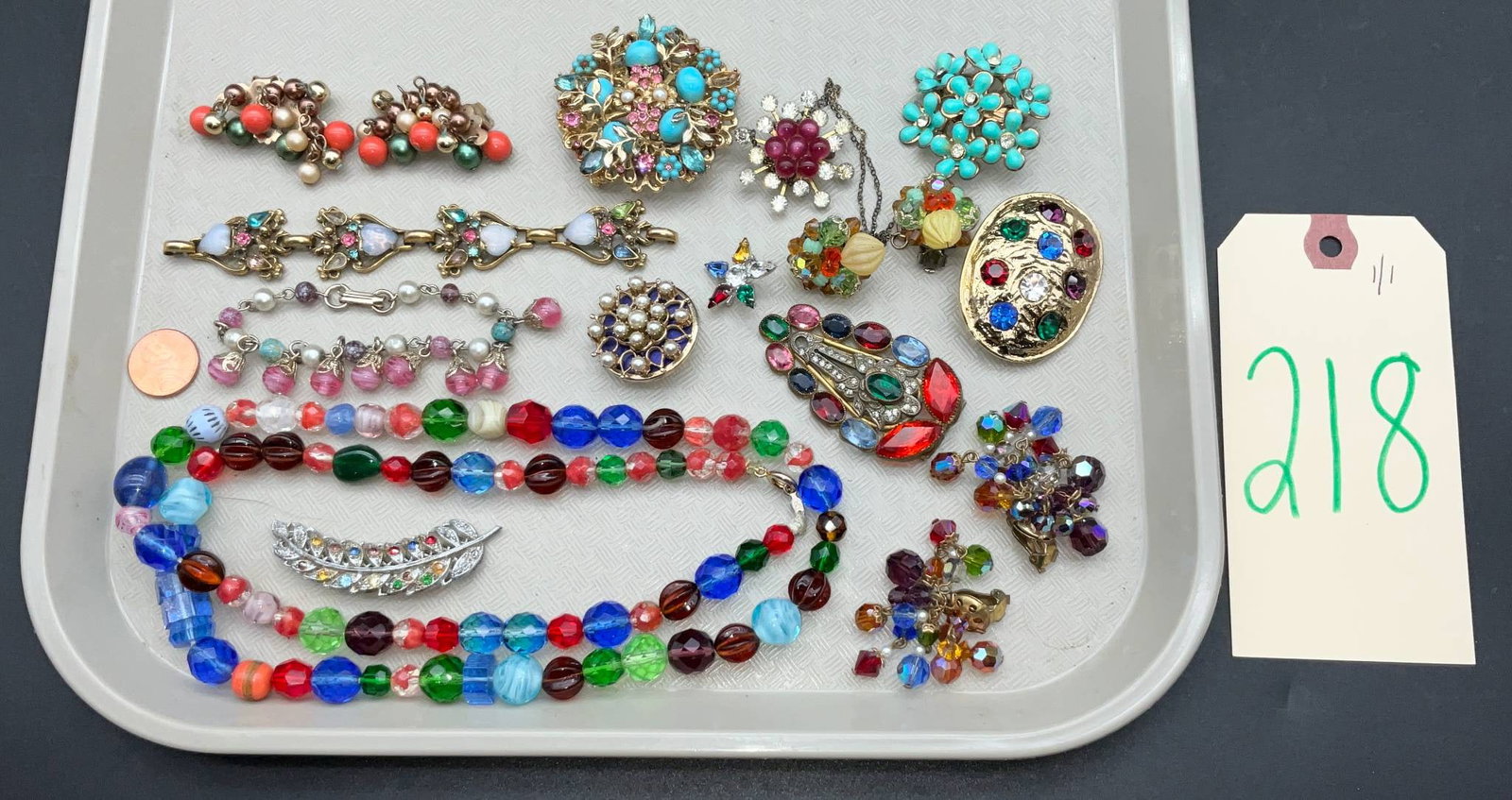 Rhinestone-Encrusted and Glass Bead Jewelry Collection (1 of 7)