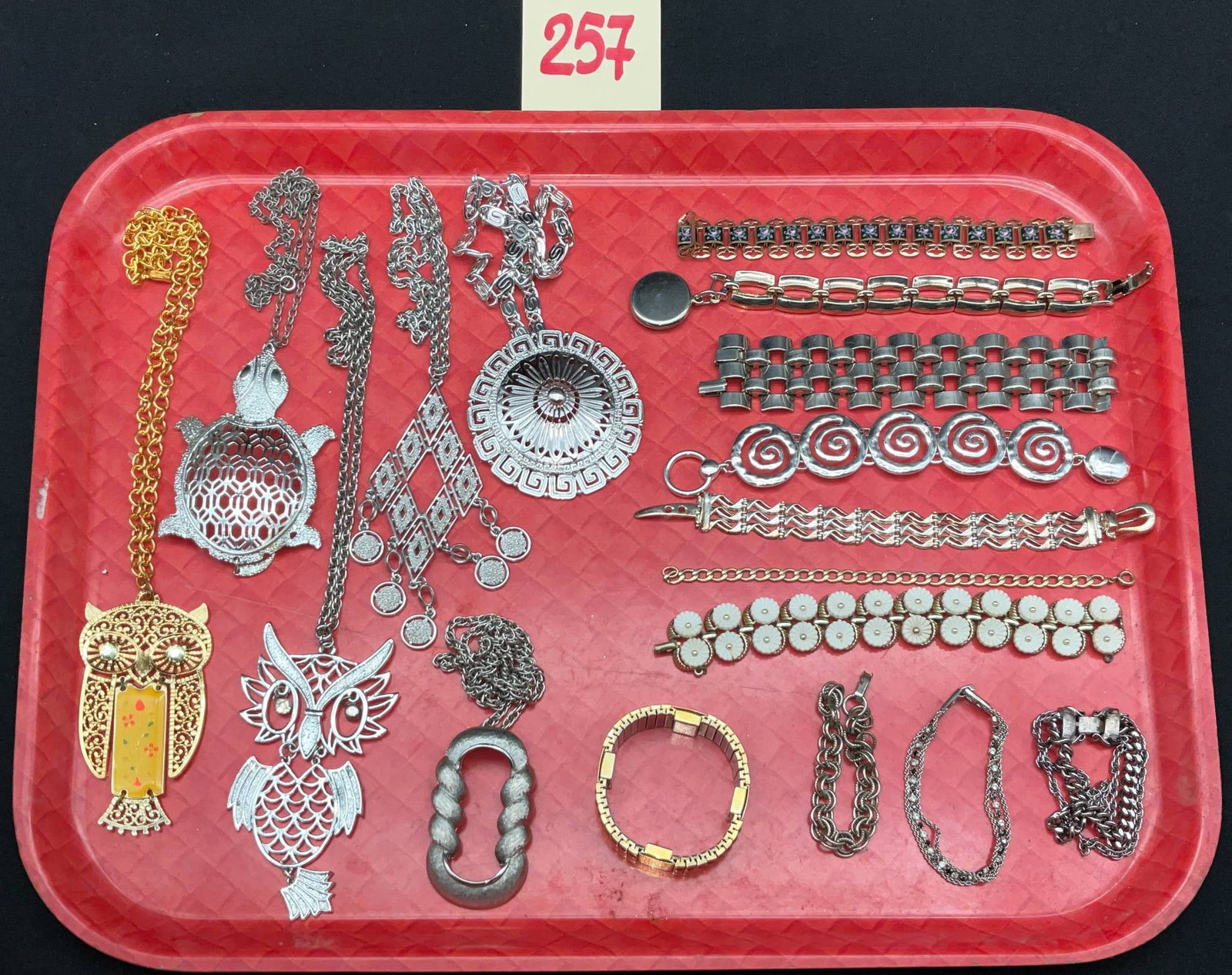 Owl, Turtle, and Geometric Metallic Jewelry (1 of 7)