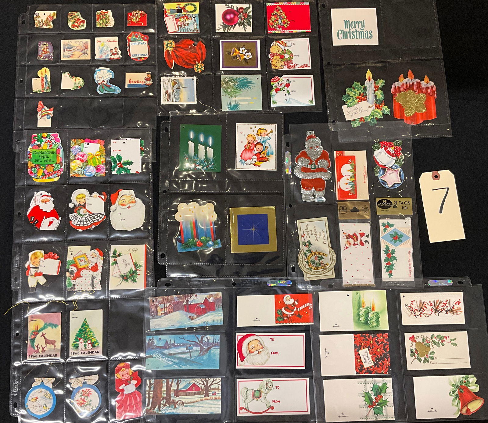 A Collection of 81 Vintage Christmas Paper Ephemera Gift Tags and Die-Cut Decorations (1 of 5)