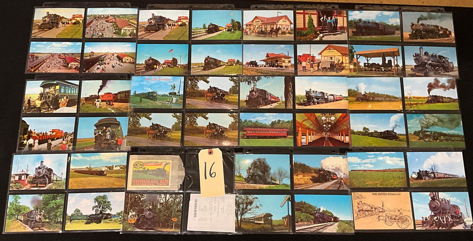 A Collection of Vintage Strasburg Rail Road Postcards and Paper Ephemera (1 of 5)