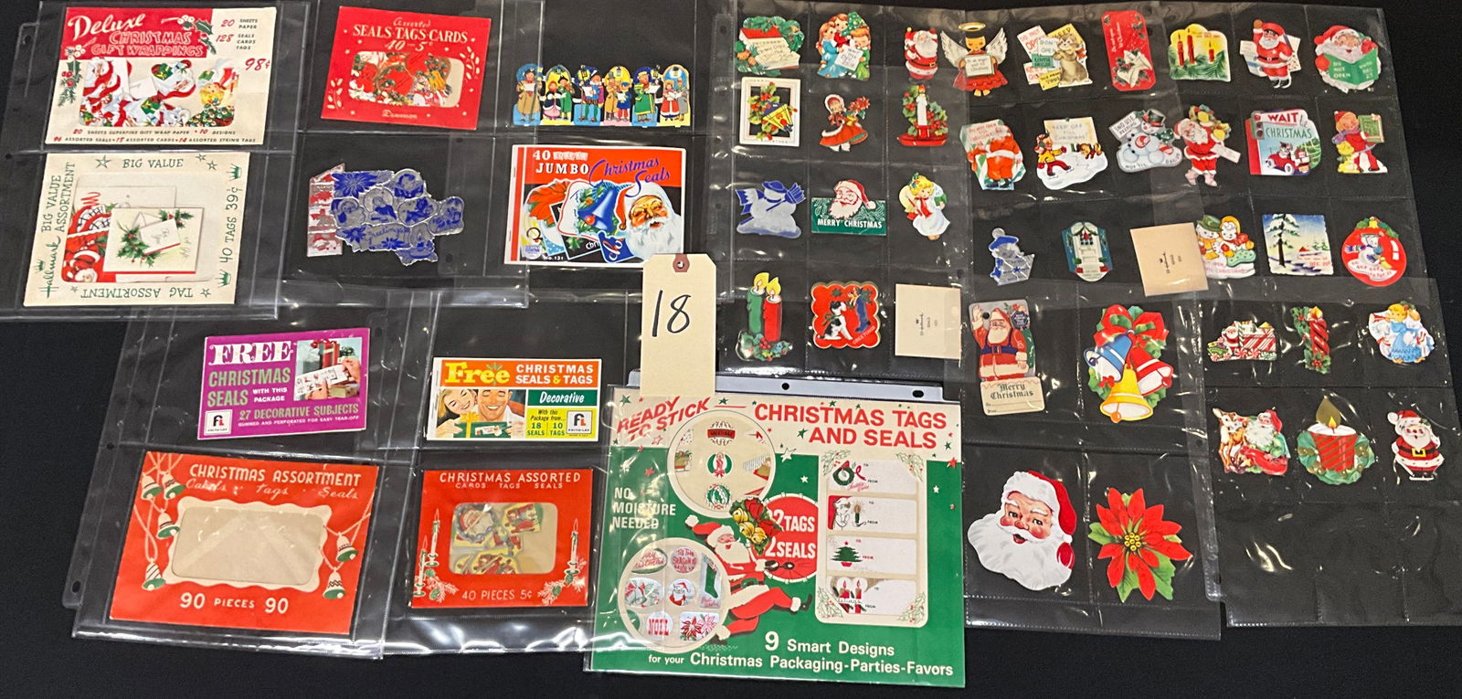 A Collection of Vintage Christmas Paper Ephemera Tags Seals and Cards (1 of 5)