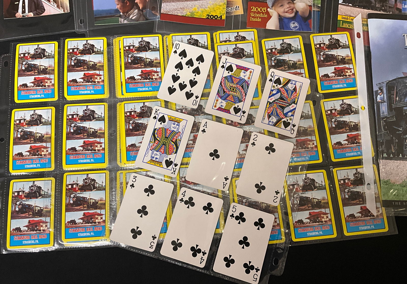 A Collection of Strasburg Rail Road Paper Ephemera, Postcards, Brochures, and Books - 5