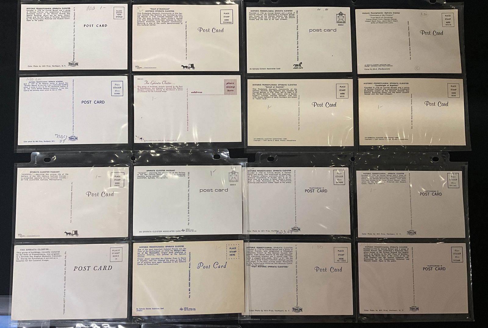 A Collection of Vintage Postcards and Paper Ephemera from Historic Ephrata Cloister, Pennsylvania - 5