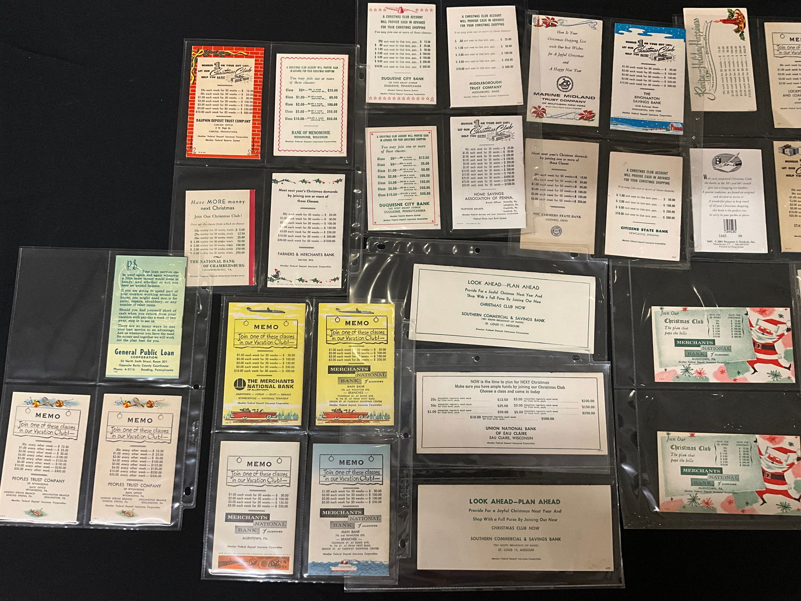 A Collection of 68 Vintage Mid-Century American Paper Ephemera and Post Cards - 5