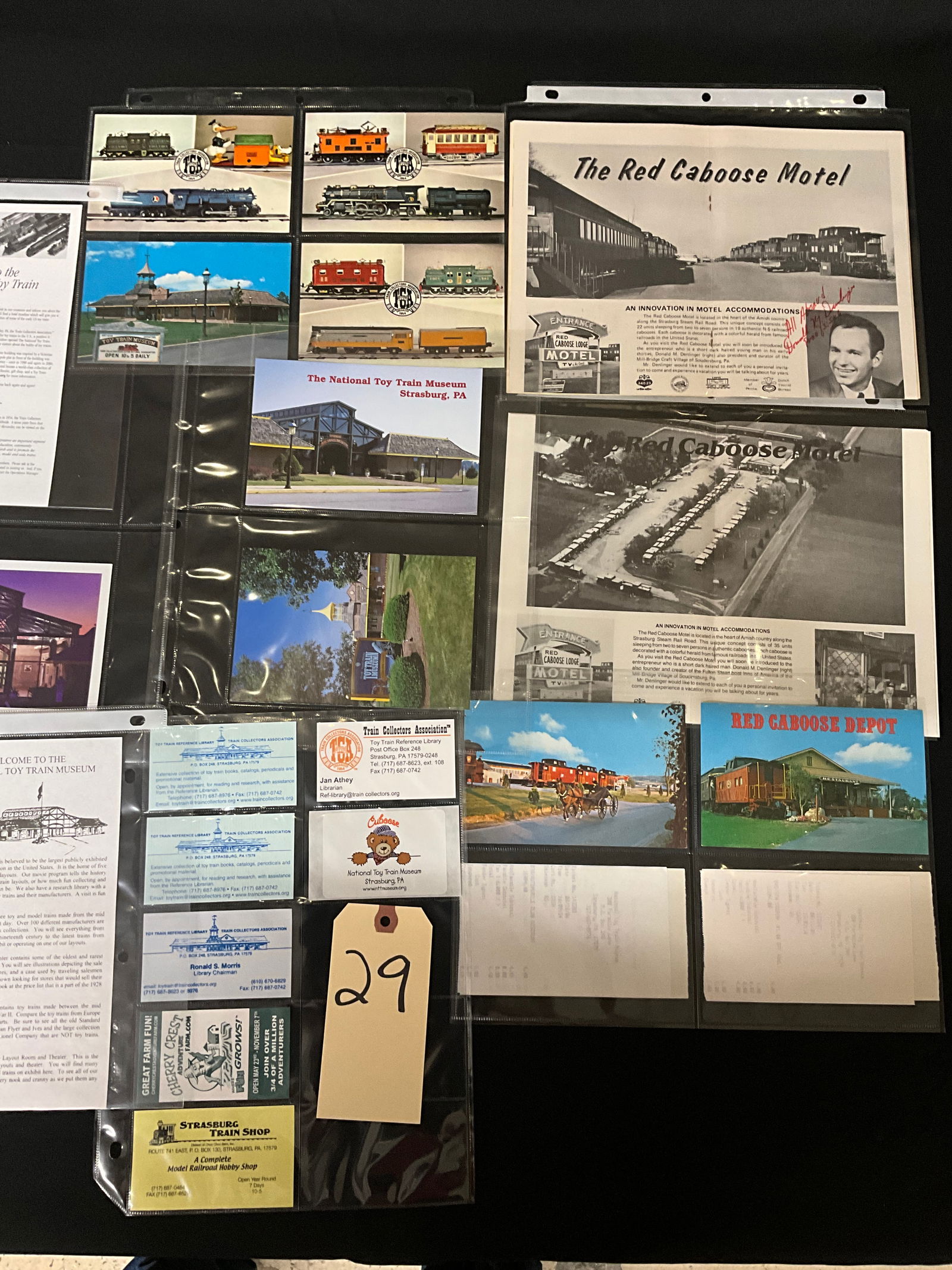 A Collection of Vintage Strasburg Pennsylvania Railroad and Tourism Ephemera Pieces - 2
