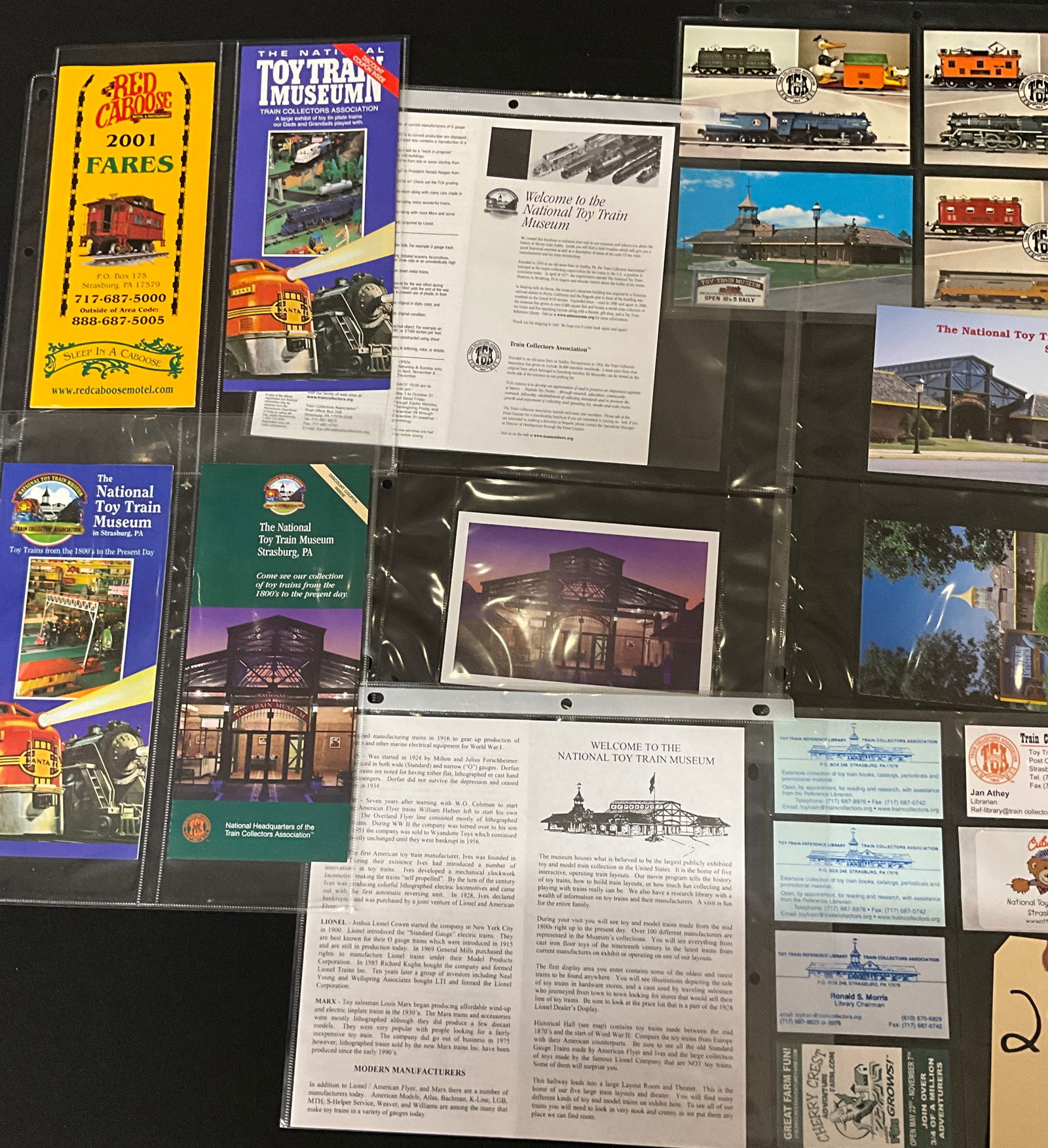 A Collection of Vintage Strasburg Pennsylvania Railroad and Tourism Ephemera Pieces - 3