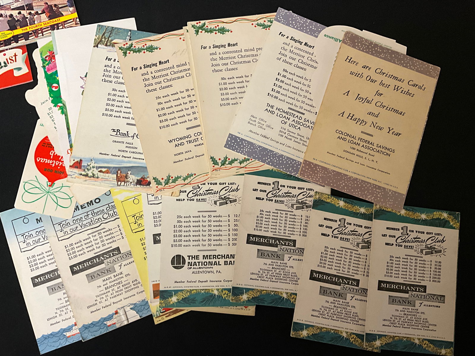 A Collection of Vintage Mid-Century Christmas and Vacation Paper Ephemera Booklets - 4
