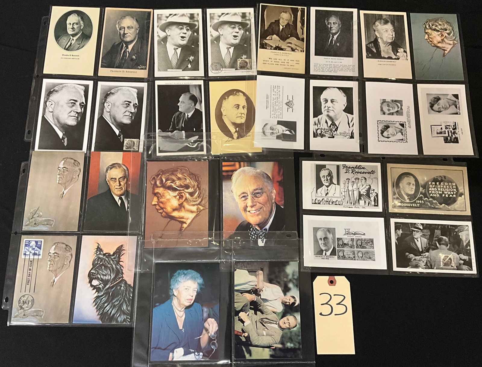A Collection of Vintage Franklin D. and Eleanor Roosevelt Post Cards and Paper Ephemera (1 of 4)