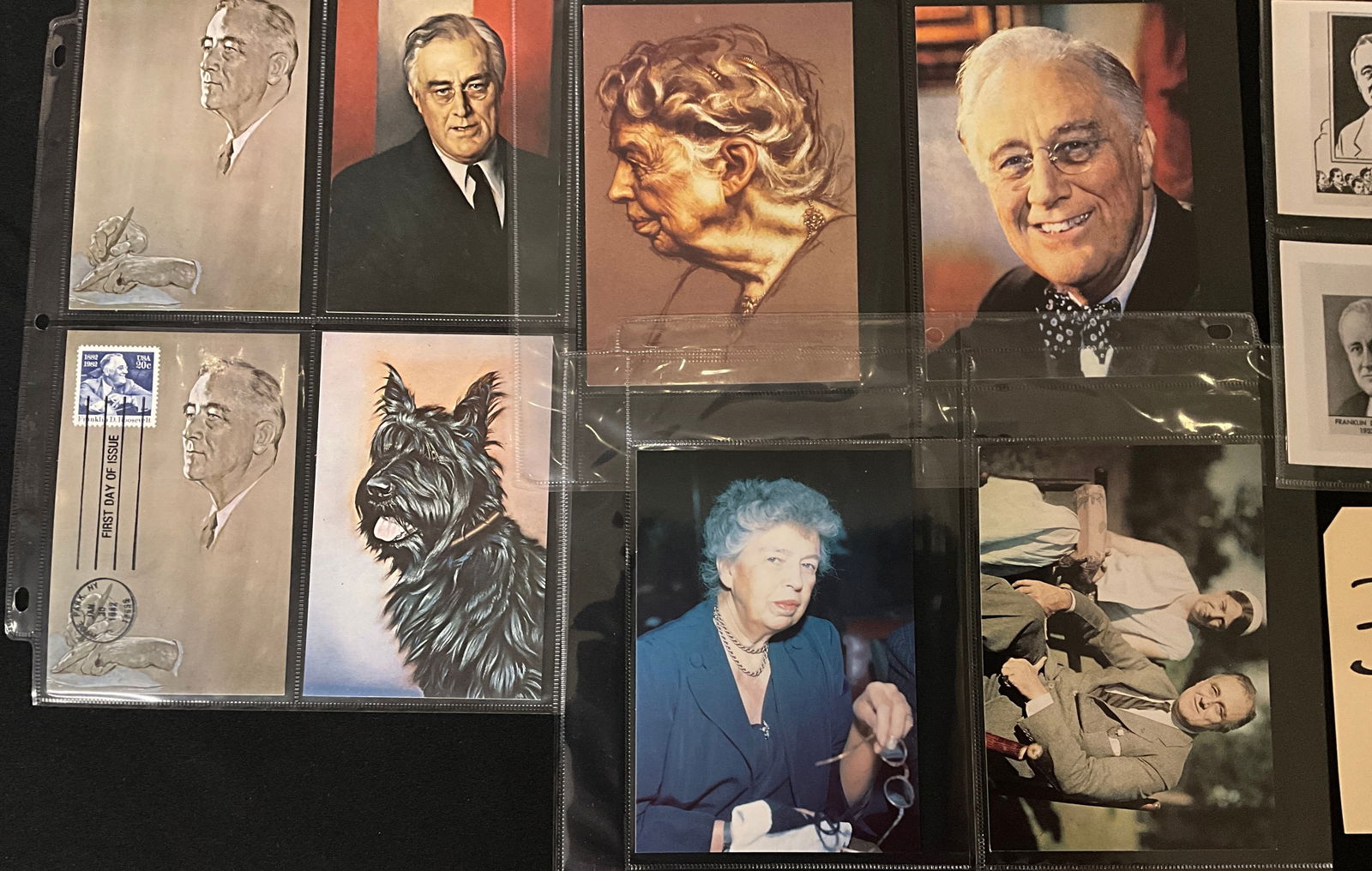 A Collection of Vintage Franklin D. and Eleanor Roosevelt Post Cards and Paper Ephemera - 3